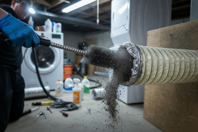Dryer Vent Cleaning detail