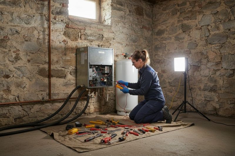Propane Boiler Repair detail